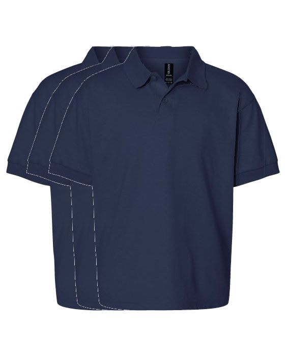 3p Co-ed  Blue Short Sleeve Polo