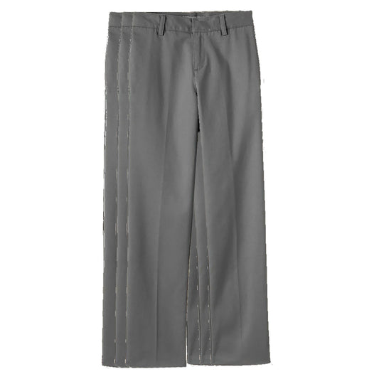 Pants Flat Front Boys  (Husky) Navy 3Pck