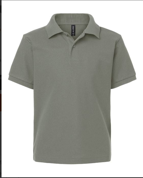Co-ed Top Polo Short Sleeve (Grey) Logo