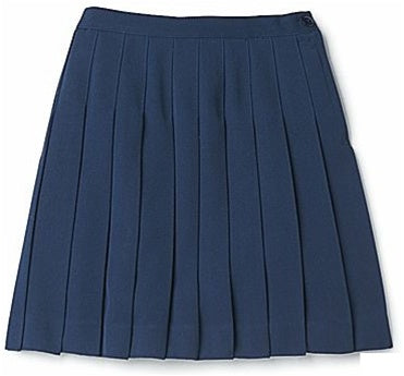 Girls Pleated Skirt Navy